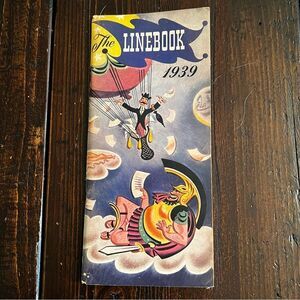 Vintage 1939 The Linebook